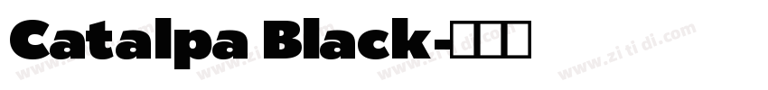 Catalpa Black字体转换